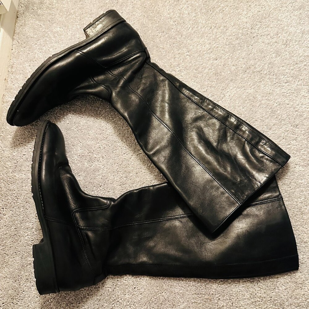 J. Crew Black Heeled Boots